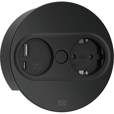 Bachmann 946.012 Twist 2 Toma USB A C - Enchufe de corriente Bachmann 946.012 Twist 2 Toma USB A C - Enchufe de corriente