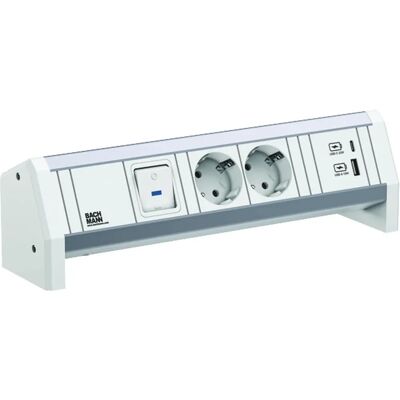 BACHMANN BACH 902.0291 - Kompakte Steckdosenleiste mit USB & Schalter BACHMANN BACH 902.0291 - Kompakte Steckdosenleiste mit USB & Schalter
