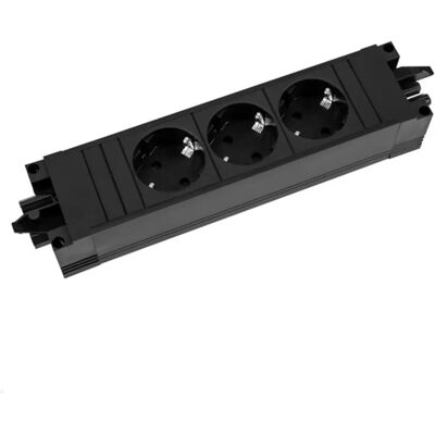 Bachmann Mehrfachsteckdose - 3 AC-Steckdosen - Schwarz Bachmann Mehrfachsteckdose - 3 AC-Steckdosen - Schwarz