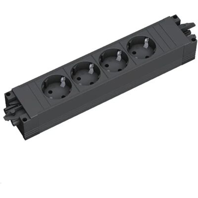 Bachmann 906.18819 extensión de energía - 4 tomas - Negro Bachmann 906.18819 extensión de energía - 4 tomas - Negro