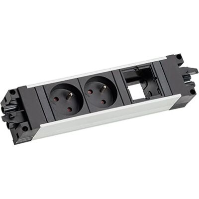 Bachmann Modell: STEP ALU 2xUTE 1xCM Frankreich - Steckdosenleiste Bachmann Modell: STEP ALU 2xUTE 1xCM Frankreich - Steckdosenleiste