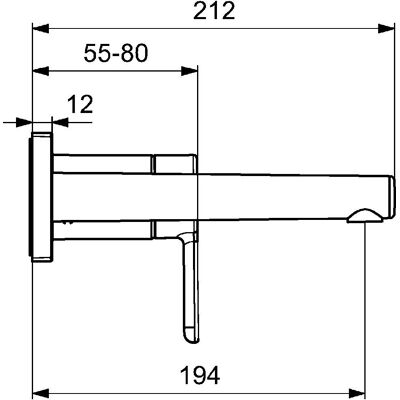 Hansa Hansadesigno Modell 51092183 - Wandarmatur mit Sensor Hansa Hansadesigno Modell 51092183 - Wandarmatur mit Sensor