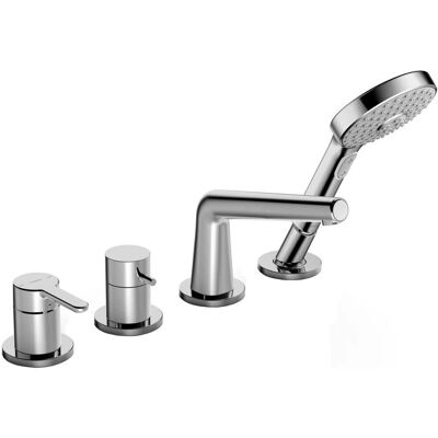 Mixér pentru baie Style 4 găuri - Cupru, Crom Mixér pentru baie Style 4 găuri - Cupru, Crom
