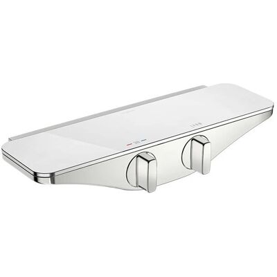 Hansaemotion Dusch-Thermostat - Wandmontage, Sicherheitsverriegelung, Chrom/Weiß Hansaemotion Dusch-Thermostat - Wandmontage, Sicherheitsverriegelung, Chrom/Weiß