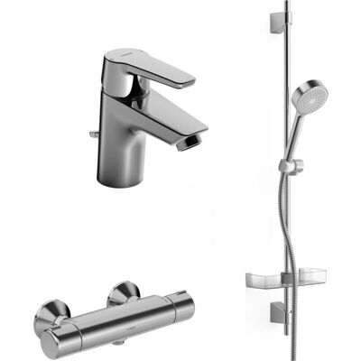 Hansa - Modell 46520090 - Badezimmerarmatur-Set - Chrom Hansa - Modell 46520090 - Badezimmerarmatur-Set - Chrom
