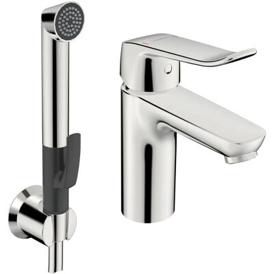 Hansa Hansacare Baterie de chiuvetă cu duș de mână, proiecție 114 mm Hansa Hansacare Baterie de chiuvetă cu duș de mână, proiecție 114 mm