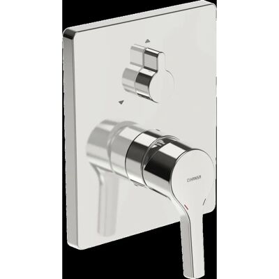 Hansa 80509001 Wandmontage Badarmatur - Keramik-Druckumsteller, Chrom Hansa 80509001 Wandmontage Badarmatur - Keramik-Druckumsteller, Chrom