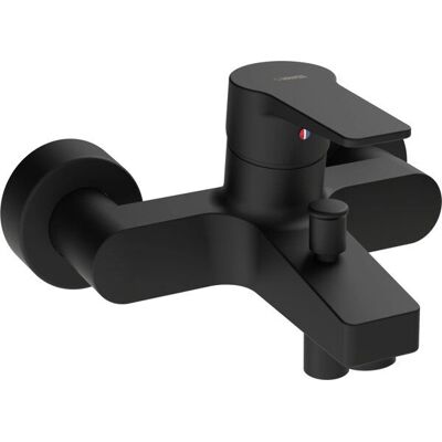 Hansa Schwarz Matt Wandmontage Badewannenmischer - Twist, 162mm Ausladung Hansa Schwarz Matt Wandmontage Badewannenmischer - Twist, 162mm Ausladung
