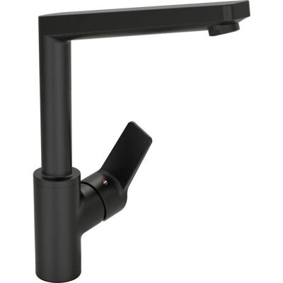 Baterie de bucătărie Hansa - Picură rotativă 193mm - Negru Mat Baterie de bucătărie Hansa - Picură rotativă 193mm - Negru Mat