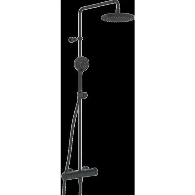 Hansa Hansamicra Duschsystem - 3-Strahlarten, 445-470mm Ausladung, Schwarz Hansa Hansamicra Duschsystem - 3-Strahlarten, 445-470mm Ausladung, Schwarz