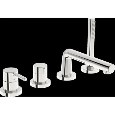 HANSAVANTIS Marcă Set de baterie pentru cadă - 4 găuri, proiecție 205mm, crom HANSAVANTIS Marcă Set de baterie pentru cadă - 4 găuri, proiecție 205mm, crom