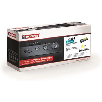 Toner Jaune Edding EDD-1055 - Compatible avec Brother - Publicité Toner Jaune Edding EDD-1055 - Compatible avec Brother - Publicité