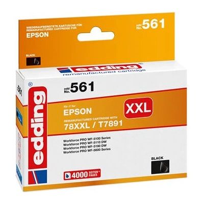 Edding EDD-561 Inktpatroon - Zwart - Accessoire voor inkjetprinter Edding EDD-561 Inktpatroon - Zwart - Accessoire voor inkjetprinter