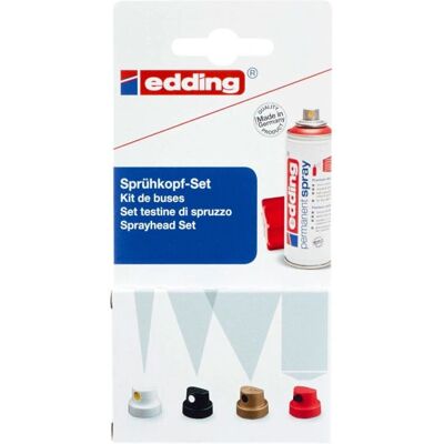 edding 5200 Sprühkopf-Set - 200 Stück, Vier Strahlweiten edding 5200 Sprühkopf-Set - 200 Stück, Vier Strahlweiten