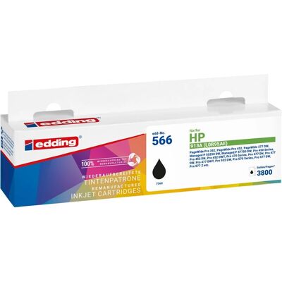 Cartouche d'encre Edding EDD-566 - Noir - Compatible - 73ml Cartouche d'encre Edding EDD-566 - Noir - Compatible - 73ml