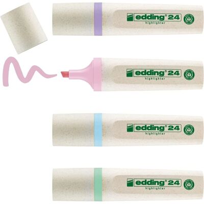 Edding Pastell-highlighterset - 24 EcoLine färger Edding Pastell-highlighterset - 24 EcoLine färger
