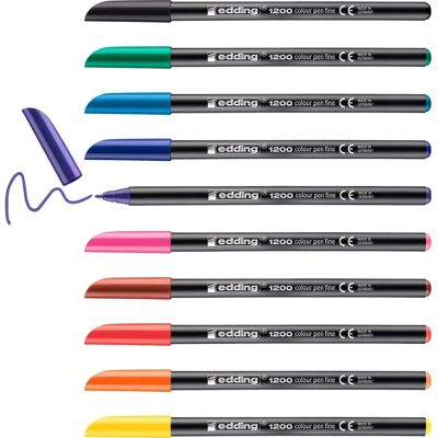 edding Farbige Filzstifte-Set - Feinspitze Marker edding Farbige Filzstifte-Set - Feinspitze Marker