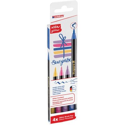 Edding 1340 Mehrfarben Glitzer Pinselstift-Set - Filzstifte Edding 1340 Mehrfarben Glitzer Pinselstift-Set - Filzstifte