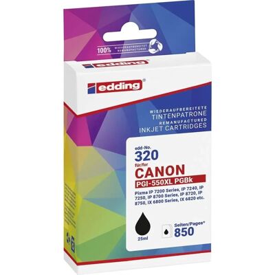 Edding Canon PGI-550 XL Schwarz Druckerpatrone Edding Canon PGI-550 XL Schwarz Druckerpatrone