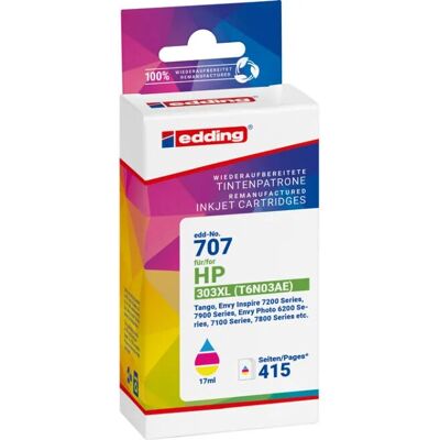 Cartouche d'Encre Cyan Magenta Jaune edding EDD-707 - Cartouche d'Encre - Publicité Cartouche d'Encre Cyan Magenta Jaune edding EDD-707 - Cartouche d'Encre - Publicité
