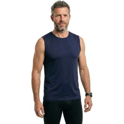 Maier Sports Peter Herren Shirt - Rundhals, Kurzarm, Piqué, Dunkelblau Maier Sports Peter Herren Shirt - Rundhals, Kurzarm, Piqué, Dunkelblau