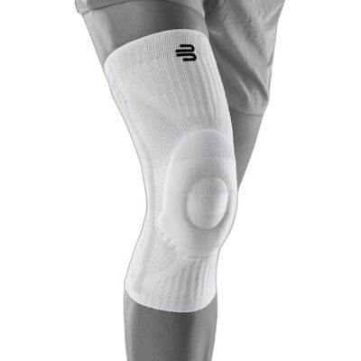 Bauerfeind White Knee Support - Stabilizing Sport Brace Bauerfeind White Knee Support - Stabilizing Sport Brace