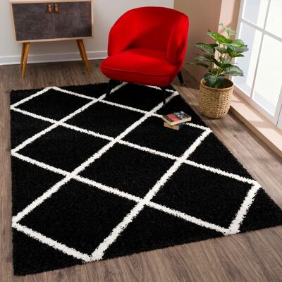 SANAT - MADRID - Schwarz - 80 cm x 150 cm - Rug SANAT - MADRID - Schwarz - 80 cm x 150 cm - Rug
