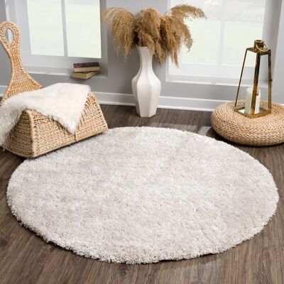 SANAT Porto Rund-Teppich - 150cm, 45mm, Grau SANAT Porto Rund-Teppich - 150cm, 45mm, Grau