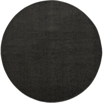 SANAT Uni Rundteppich - 200cm, 13mm, Grau - Wohnzimmer & Esszimmer SANAT Uni Rundteppich - 200cm, 13mm, Grau - Wohnzimmer & Esszimmer