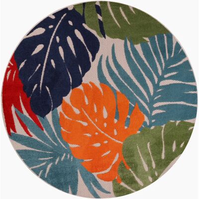 SANAT Floral Rund-Outdoor-Teppich - Teppich SANAT Floral Rund-Outdoor-Teppich - Teppich