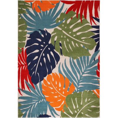 SANAT Floral Outdoor Teppich - Bunt, 60cm x 110cm - Teppich SANAT Floral Outdoor Teppich - Bunt, 60cm x 110cm - Teppich