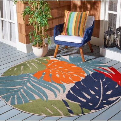 SANAT Floral Outdoor Teppich - Rund 120cm, 6mm, Indoor/Outdoor SANAT Floral Outdoor Teppich - Rund 120cm, 6mm, Indoor/Outdoor