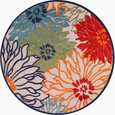Sanat Floral 2 Bunt Outdoor Teppich - Teppich Sanat Floral 2 Bunt Outdoor Teppich - Teppich