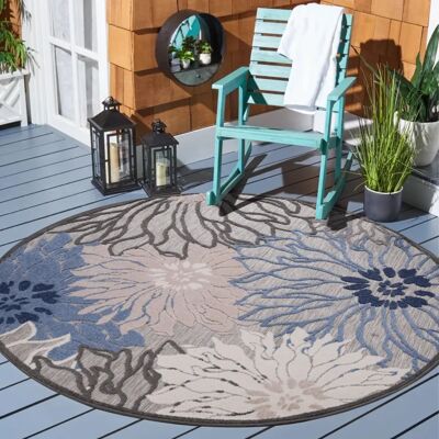 SANAT Floral 2 Outdoor Teppich - rund, 6mm, wasserfest SANAT Floral 2 Outdoor Teppich - rund, 6mm, wasserfest
