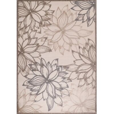 SANAT Floral 2 Outdoor - Wasserabweisender Beigefliesen Teppich SANAT Floral 2 Outdoor - Wasserabweisender Beigefliesen Teppich