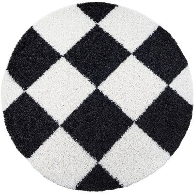 SANAT - MILANO 1250 - Schwarz - Runde 150cm - Rug SANAT - MILANO 1250 - Schwarz - Runde 150cm - Rug