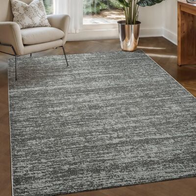 SANAT Oslo Teppich - 140x200cm Grau Retro Modern SANAT Oslo Teppich - 140x200cm Grau Retro Modern