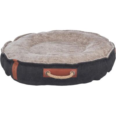 TRIXIE BE NORDIC Rundes Hundebett - 70cm, schwarz/Sand TRIXIE BE NORDIC Rundes Hundebett - 70cm, schwarz/Sand