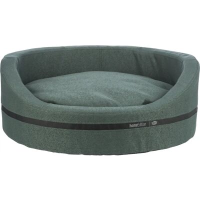 Trixie Dunkelgrünes Ovales Hundebett - 65x55cm Trixie Dunkelgrünes Ovales Hundebett - 65x55cm
