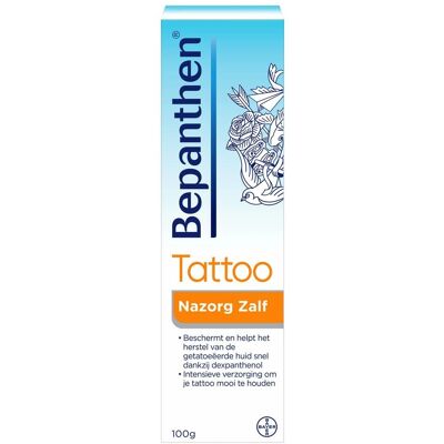 Pommade Bepanthen pour soins de tatouage - Tube Grand, Favorise Guérison - Publicité Pommade Bepanthen pour soins de tatouage - Tube Grand, Favorise Guérison - Publicité