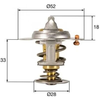MAHLE TX 327 92D Thermostat - Ford Fiesta 6, Focus 3, B-Max, C-Max MAHLE TX 327 92D Thermostat - Ford Fiesta 6, Focus 3, B-Max, C-Max