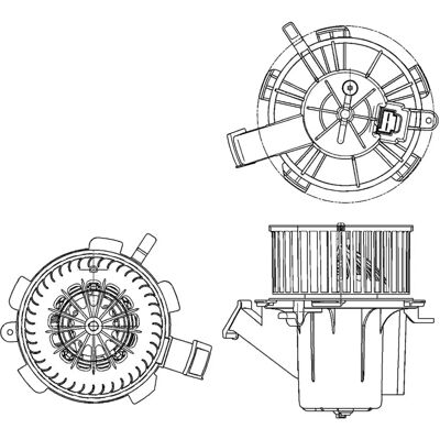 MAHLE AB 132 000P - Interiørblæser MAHLE AB 132 000P - Interiørblæser