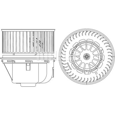 MAHLE AB 264 000P Venstrestyret Luftblæser - Luftblæser MAHLE AB 264 000P Venstrestyret Luftblæser - Luftblæser
