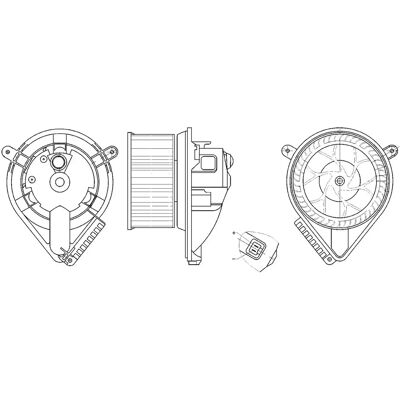 MAHLE AB 272 000S - Indendørs ventilator til Mercedes-Benz Vito Van, Classe V MAHLE AB 272 000S - Indendørs ventilator til Mercedes-Benz Vito Van, Classe V