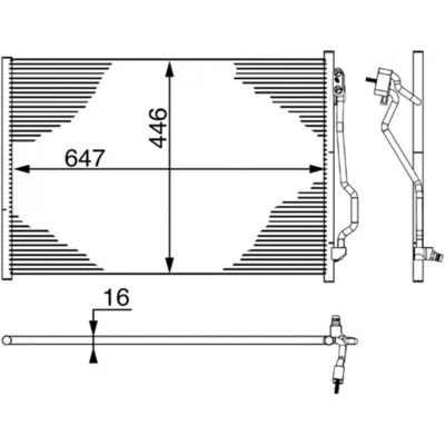 MAHLE AC 6000S Kondensator - Mercedes-Benz S-Klasse MAHLE AC 6000S Kondensator - Mercedes-Benz S-Klasse
