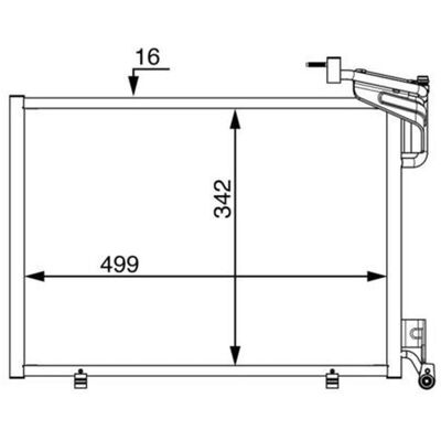 MAHLE BEHR Συμπυκνωτής - Κλιματισμός MAHLE BEHR Συμπυκνωτής - Κλιματισμός