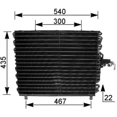 Mahle AC166000S - Klimakondensator til Mercedes W124 Cabrio Mahle AC166000S - Klimakondensator til Mercedes W124 Cabrio