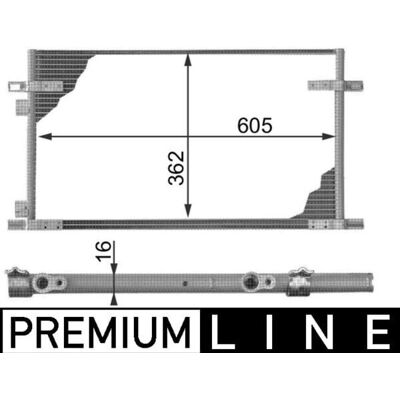 MAHLE MAHLE AC 278 000P - Klimakondensator MAHLE MAHLE AC 278 000P - Klimakondensator