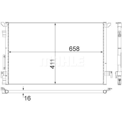 MAHLE AC 294 000S - Condensator de Aer Condiționat MAHLE AC 294 000S - Condensator de Aer Condiționat