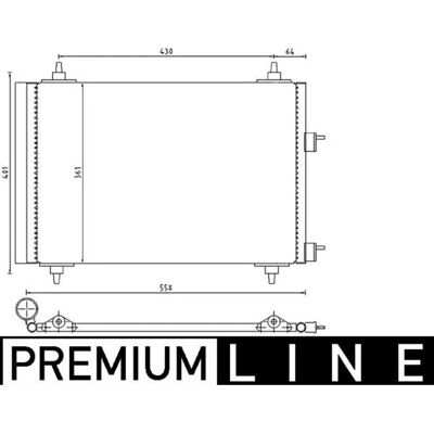 MAHLE BEHR Kondensor - Luftkonditionering - 4057635021036 MAHLE BEHR Kondensor - Luftkonditionering - 4057635021036